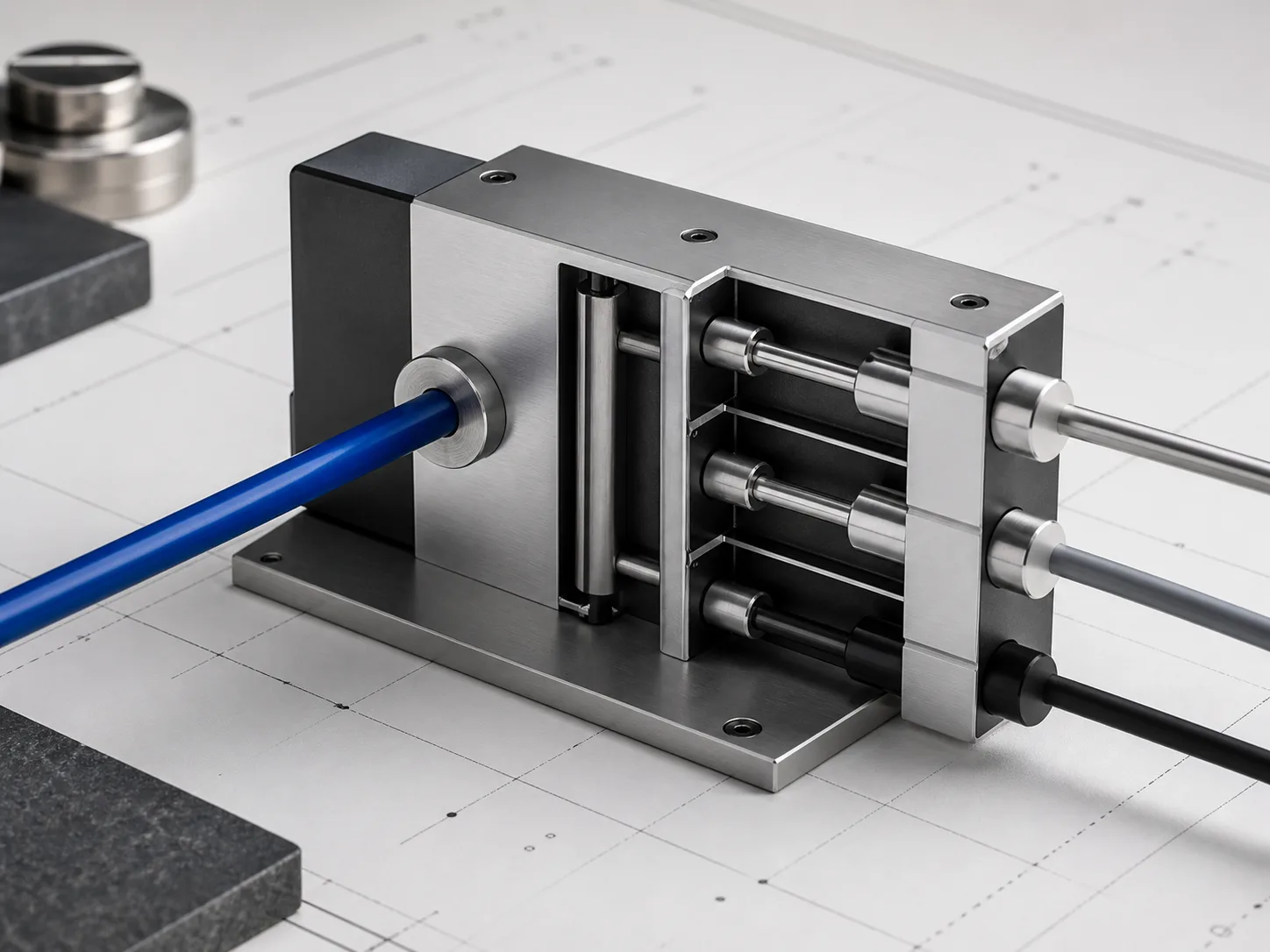 A precision boundary instrument with one input and three controlled outputs